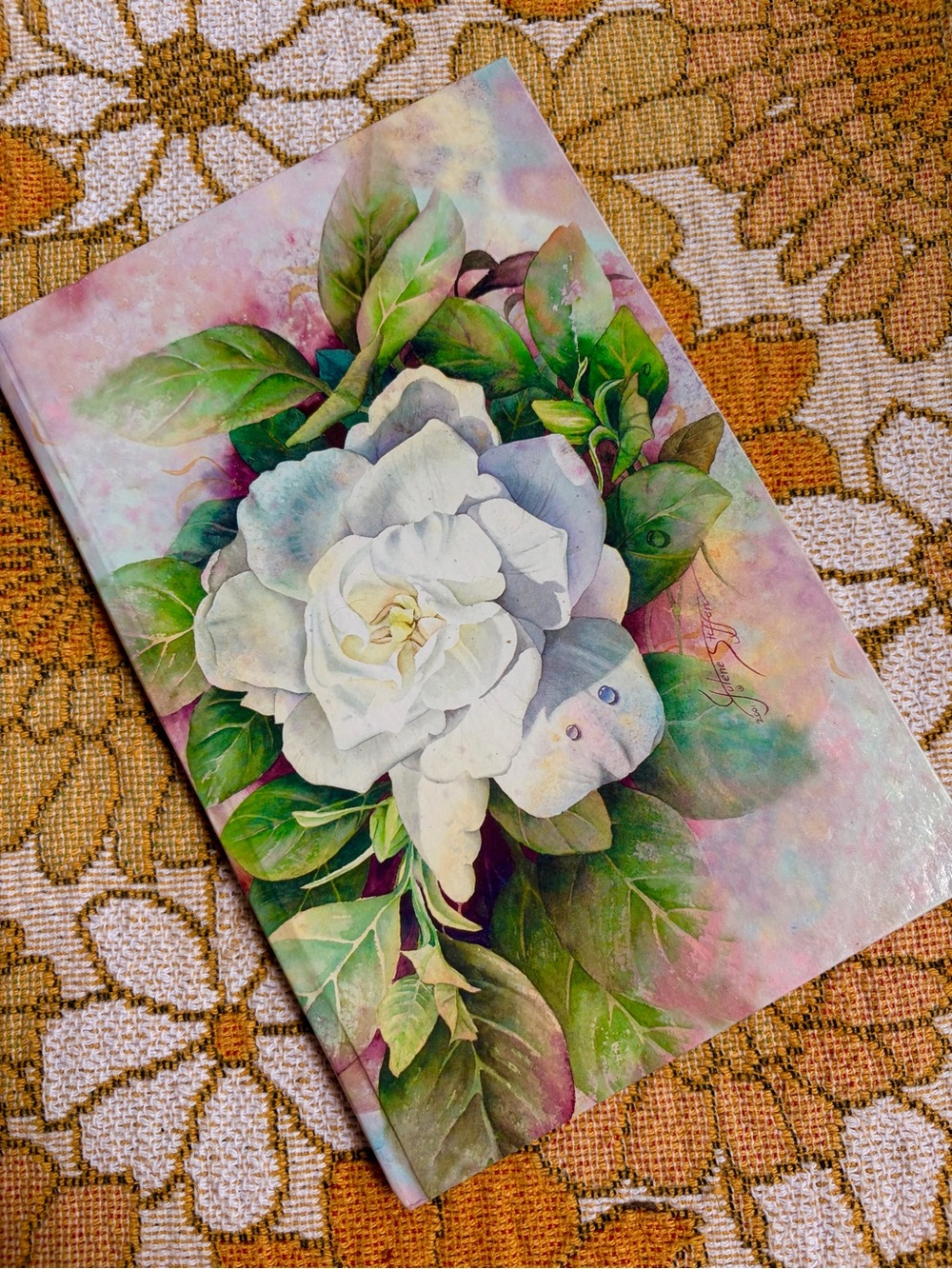 🌸📖✨ Vintage 2001 Gardenia Hardcover Journal ✨📖🌸